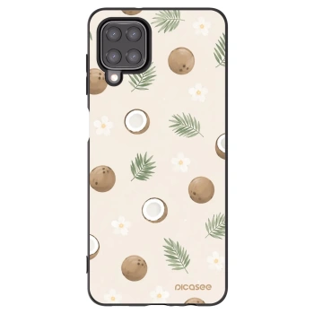 Picasee silikonowe czarne etui na Samsung Galaxy A12 A125F - Coconut Breeze