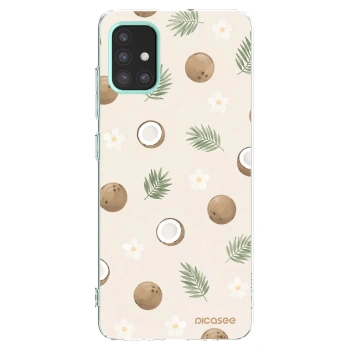 Picasee silikonowe przeźroczyste etui na Samsung Galaxy M31s - Coconut Breeze