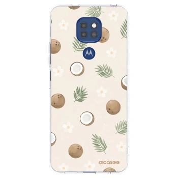 Picasee silikonowe przeźroczyste etui na Motorola Moto G9 Play - Coconut Breeze