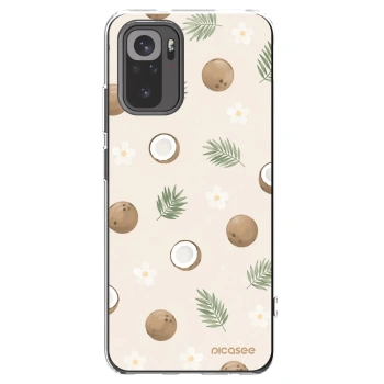Picasee silikonowe przeźroczyste etui na Xiaomi Redmi Note 10 - Coconut Breeze