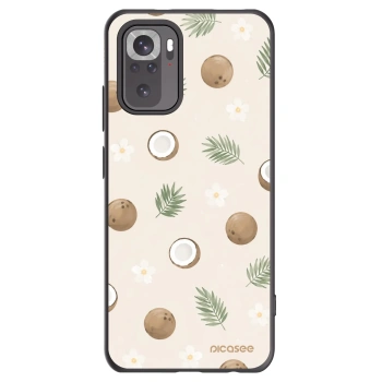 Picasee silikonowe czarne etui na Xiaomi Redmi Note 10 - Coconut Breeze