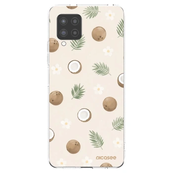 Picasee silikonowe przeźroczyste etui na Samsung Galaxy A42 A426B - Coconut Breeze