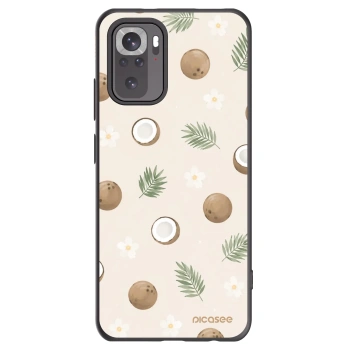 Picasee silikonowe czarne etui na Xiaomi Redmi Note 10S - Coconut Breeze