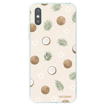 Picasee silikonowe przeźroczyste etui na Xiaomi Redmi 9AT - Coconut Breeze