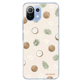 Picasee silikonowe przeźroczyste etui na Xiaomi Mi 11 Lite - Coconut Breeze