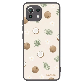 Picasee silikonowe czarne etui na Xiaomi Mi 11 Lite - Coconut Breeze