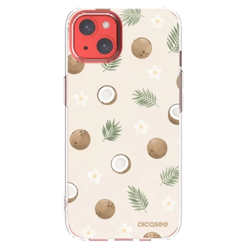 Picasee silikonowe przeźroczyste etui na Apple iPhone 13 - Coconut Breeze