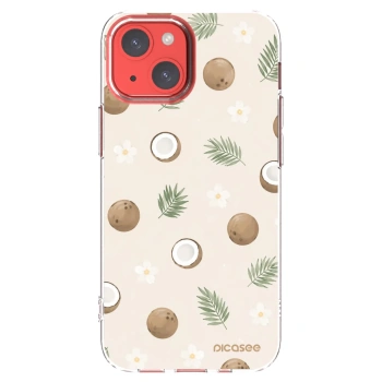Picasee silikonowe przeźroczyste etui na Apple iPhone 13 mini - Coconut Breeze