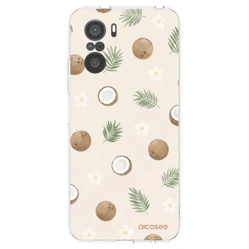 Picasee silikonowe przeźroczyste etui na Xiaomi Poco F3 - Coconut Breeze
