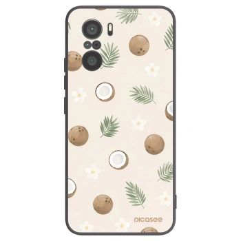 Picasee silikonowe czarne etui na Xiaomi Poco F3 - Coconut Breeze