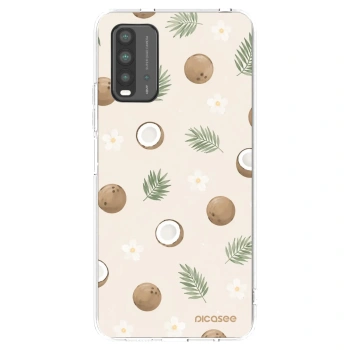 Picasee silikonowe przeźroczyste etui na Xiaomi Redmi 9T - Coconut Breeze