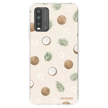 Picasee silikonowe czarne etui na Xiaomi Redmi 9T - Coconut Breeze