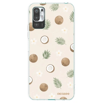 Picasee silikonowe przeźroczyste etui na Xiaomi Redmi Note 10 5G - Coconut Breeze