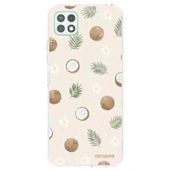 Picasee silikonowe przeźroczyste etui na Samsung Galaxy A22 A226B 5G - Coconut Breeze