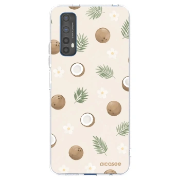 Picasee silikonowe przeźroczyste etui na Realme 7 - Coconut Breeze