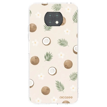 Picasee silikonowe przeźroczyste etui na Xiaomi Redmi Note 9T - Coconut Breeze