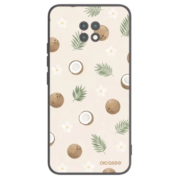 Picasee silikonowe czarne etui na Xiaomi Redmi Note 9T - Coconut Breeze