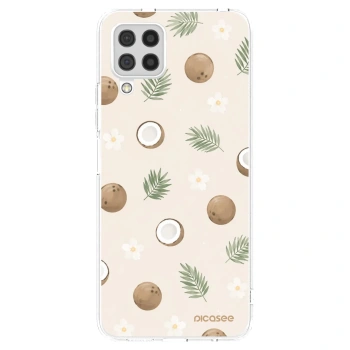 Picasee silikonowe przeźroczyste etui na Samsung Galaxy A22 A225F 4G - Coconut Breeze