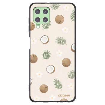 Picasee silikonowe czarne etui na Samsung Galaxy A22 A225F 4G - Coconut Breeze