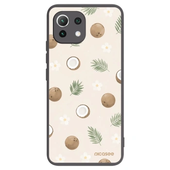 Picasee silikonowe czarne etui na Xiaomi 11 Lite 5G NE - Coconut Breeze