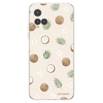 Picasee silikonowe przeźroczyste etui na Vivo Y33s - Coconut Breeze