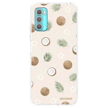 Picasee silikonowe przeźroczyste etui na Motorola Moto G60 - Coconut Breeze
