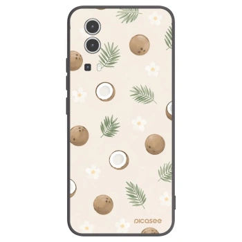 Picasee silikonowe czarne etui na Vivo Y72 5G - Coconut Breeze