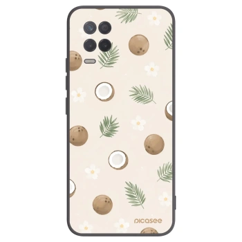 Picasee silikonowe czarne etui na Realme 8 5G - Coconut Breeze
