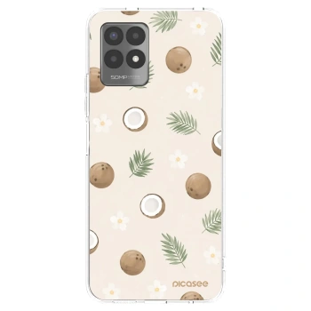 Picasee silikonowe przeźroczyste etui na Realme 8i - Coconut Breeze