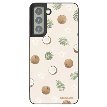 Picasee silikonowe czarne etui na Samsung Galaxy S21 FE 5G - Coconut Breeze