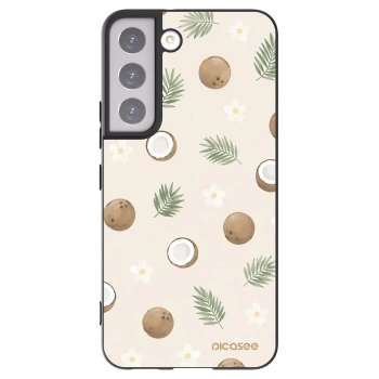 Picasee silikonowe czarne etui na Samsung Galaxy S22 5G - Coconut Breeze