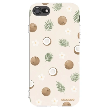 Picasee silikonowe przeźroczyste etui na Apple iPhone SE 2022 - Coconut Breeze
