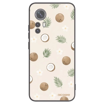 Picasee silikonowe czarne etui na Xiaomi 12 - Coconut Breeze