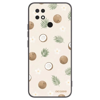 Picasee silikonowe czarne etui na Xiaomi Redmi 10C - Coconut Breeze