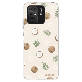 Picasee silikonowe przeźroczyste etui na Xiaomi Redmi 10C - Coconut Breeze