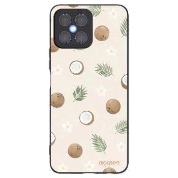 Picasee silikonowe czarne etui na Honor X8 4G - Coconut Breeze