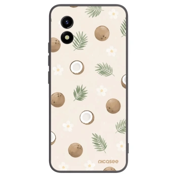 Picasee silikonowe czarne etui na Vivo Y01 - Coconut Breeze