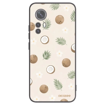 Picasee silikonowe czarne etui na Xiaomi 12X - Coconut Breeze