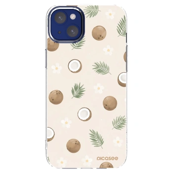 Picasee silikonowe przeźroczyste etui na Apple iPhone 14 Plus - Coconut Breeze