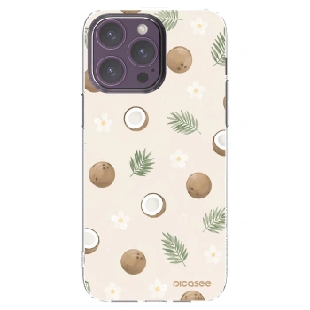 Picasee silikonowe przeźroczyste etui na Apple iPhone 14 Pro Max - Coconut Breeze