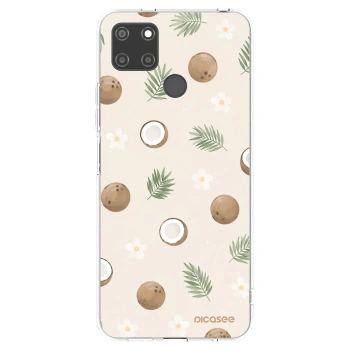 Picasee silikonowe przeźroczyste etui na Realme C21Y - Coconut Breeze