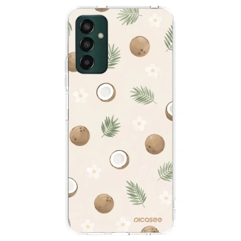Picasee silikonowe przeźroczyste etui na Samsung Galaxy M13 M135F - Coconut Breeze