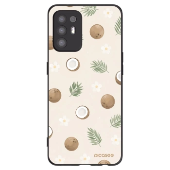 Picasee silikonowe czarne etui na OPPO A94 5G - Coconut Breeze