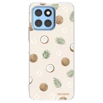 Picasee silikonowe przeźroczyste etui na Honor X8 5G - Coconut Breeze