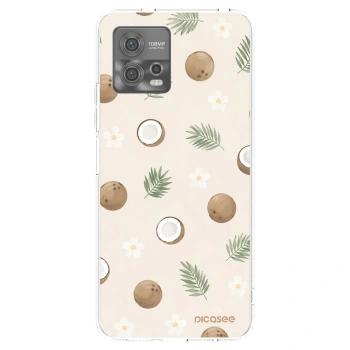 Picasee silikonowe przeźroczyste etui na Motorola Moto G72 - Coconut Breeze