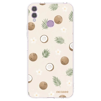 Picasee silikonowe przeźroczyste etui na Honor 8X - Coconut Breeze