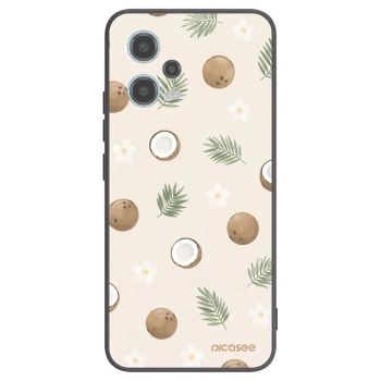 Picasee silikonowe czarne etui na Xiaomi Redmi Note 12 5G - Coconut Breeze