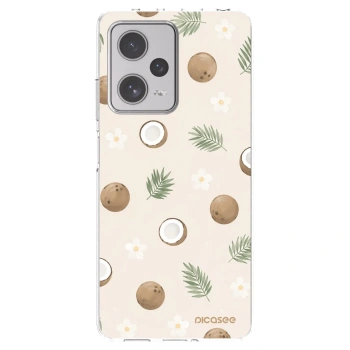 Picasee silikonowe przeźroczyste etui na Xiaomi Redmi Note 12 Pro+ 5G - Coconut Breeze