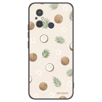 Picasee silikonowe czarne etui na Xiaomi Redmi 12C - Coconut Breeze