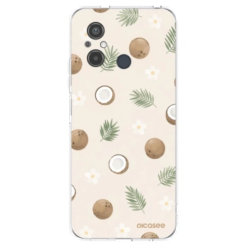 Picasee silikonowe przeźroczyste etui na Xiaomi Redmi 12C - Coconut Breeze